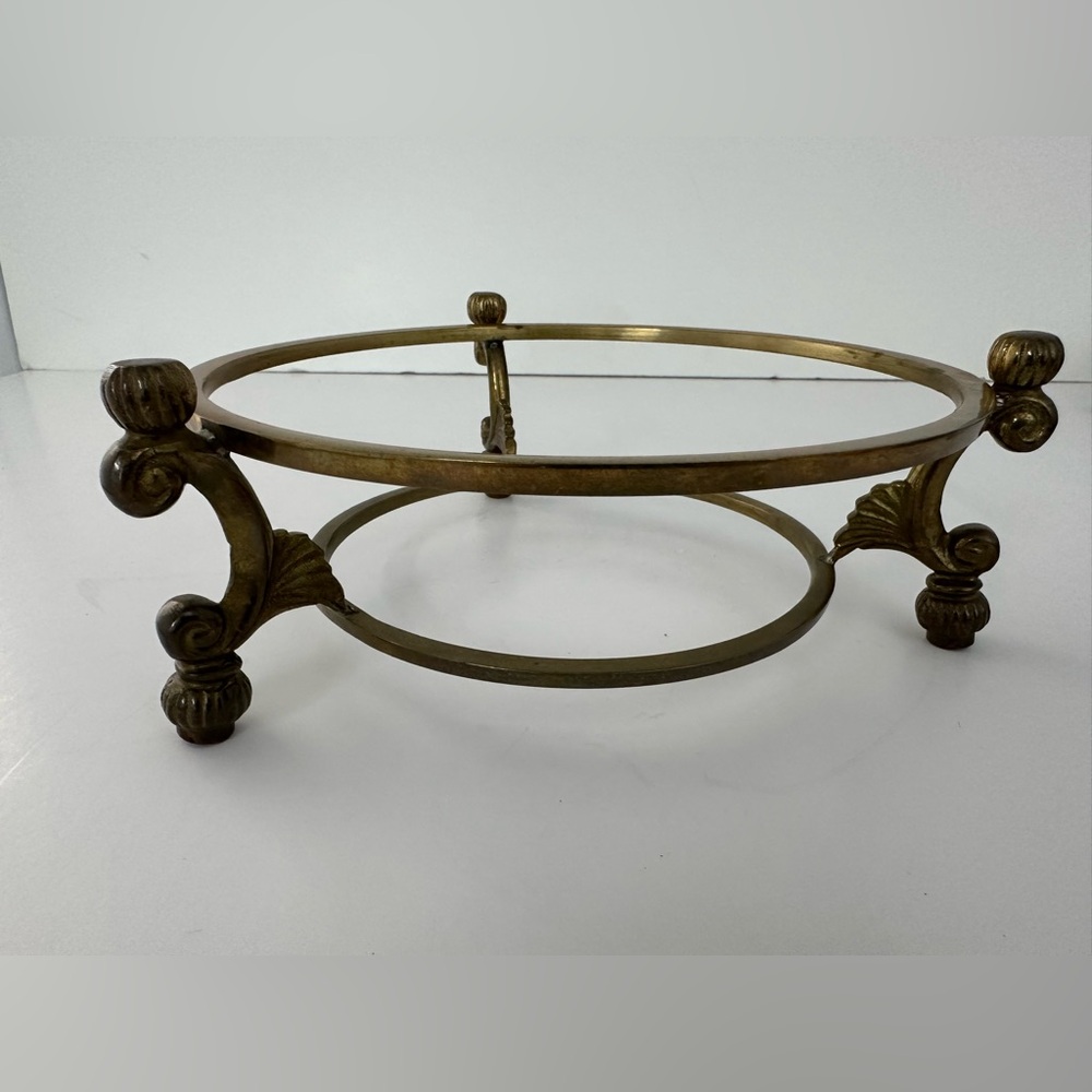 Vintage Brass Bowl Holder